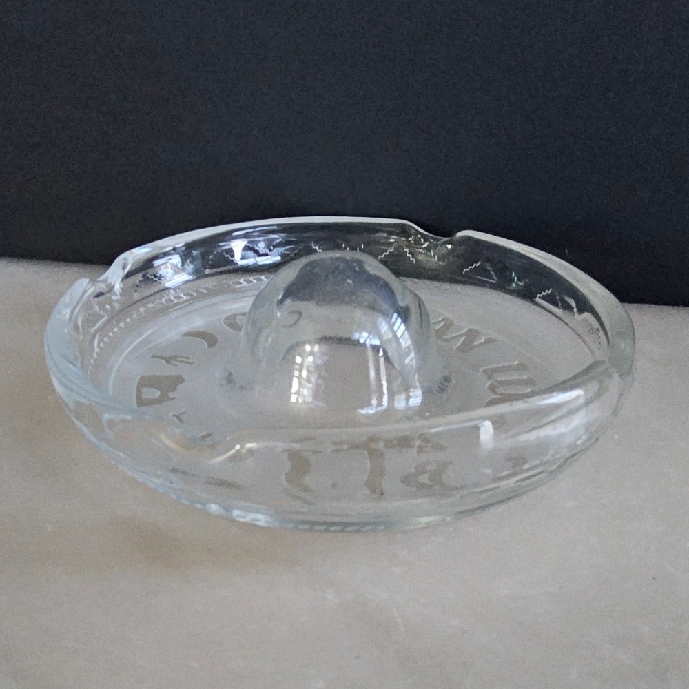 Cabo San Lucas Ash Tray B.C.S. Mexico Clear Glass Novelty Souvenir Ashtray - Picture 2 of 5